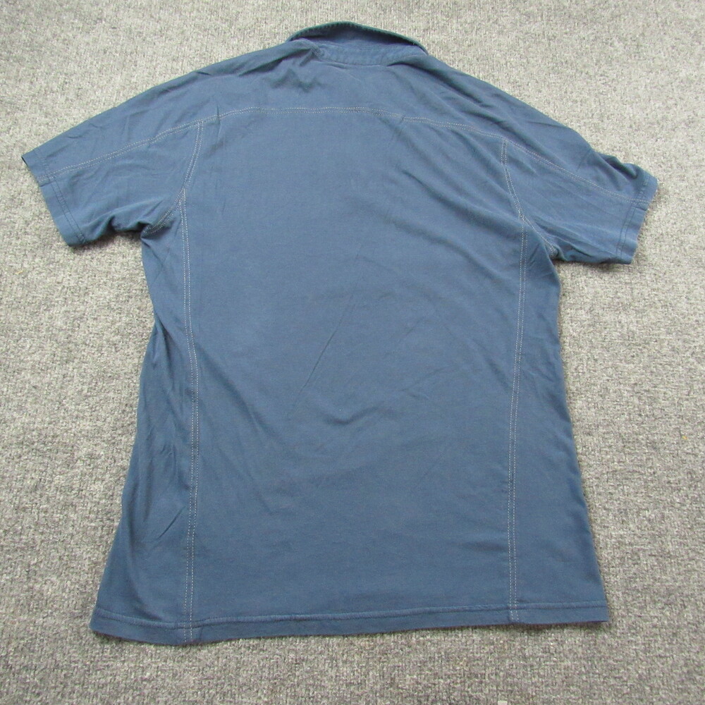 KÜHL Shirt Mens Medium Wayfarer Polo Shirt 7242 Wildfibre Organic Cotton Outdoor - Picture 3 of 13